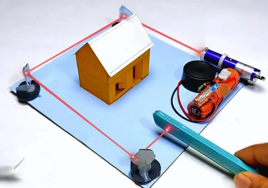 Ready made laser security system