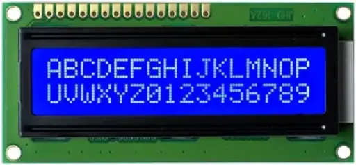 Original JHD 16×2 Character LCD Display With Blue Backlight
